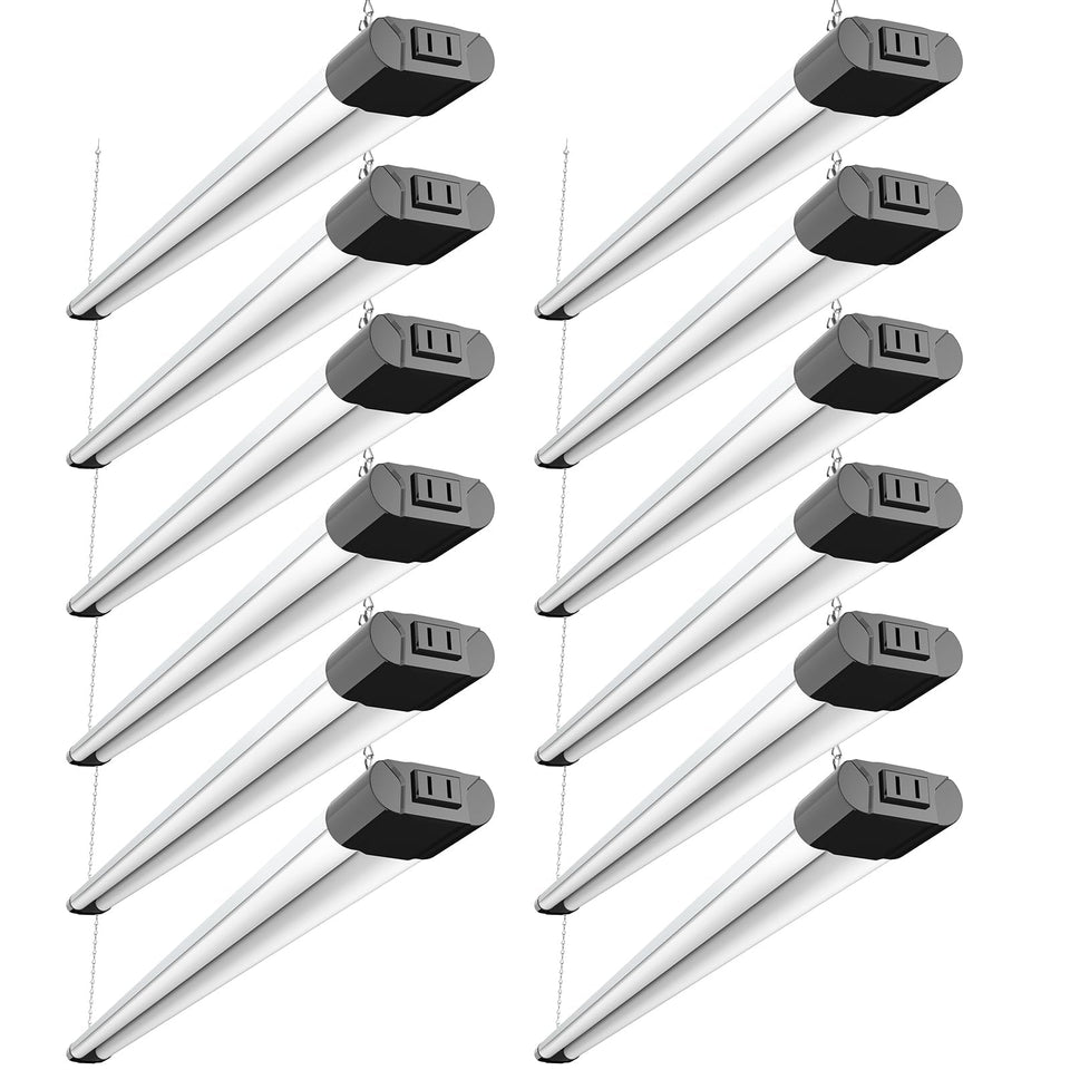 BBBOUNDER 12-pack LED shop light with reflector assembly for bright workshop illumination.