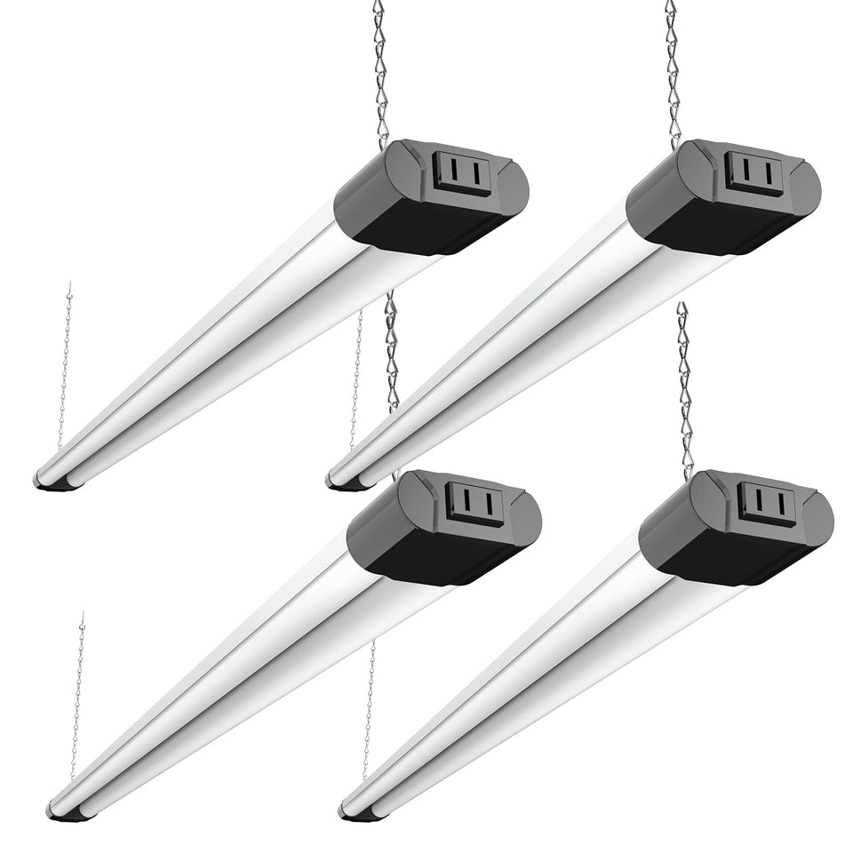 BBOUNDER 4ft LED shop light with reflector for focused, brighter workspace.