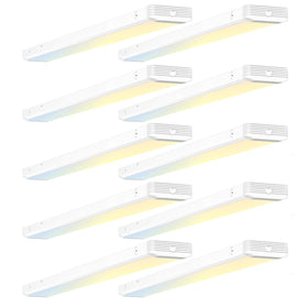 BBOUNDER 4ft LED wraparound light, front view, for seamless ceiling installation and even brightness.