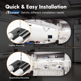 BBOUNDER 6500K cool daylight improves visibility for detail work