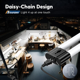 BBOUNDER daisy-chain link-up lets you power multiple fixtures with a single connection