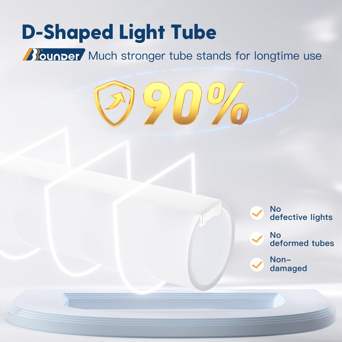 BBOUNDER LED shop light 5000K daylight for task-focused visibility