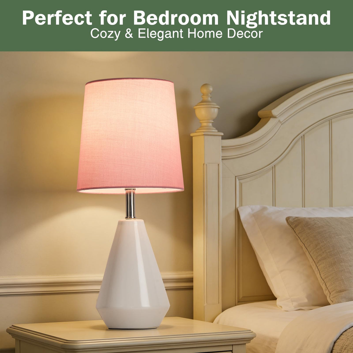 Bdayanx bedside lamp in 2700K warm mode ideal for cozy evenings.