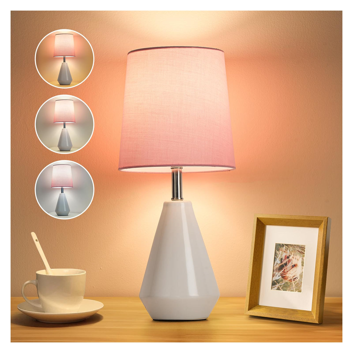 Bdayanx bedside lamp with modern design elevates room aesthetics.