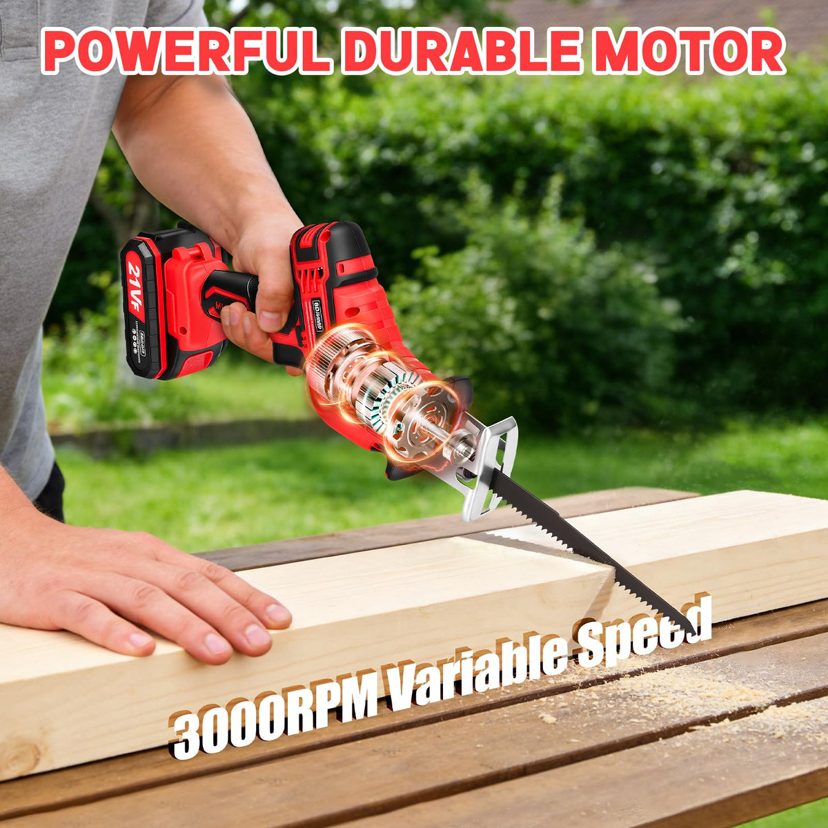 BDJHMP cordless reciprocating saw battery pack for extended runtime