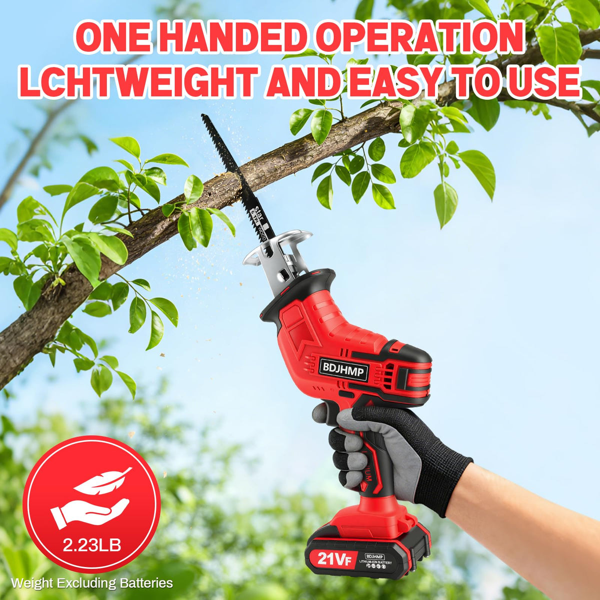 BDJHMP cordless reciprocating saw lever blade change for quick swaps