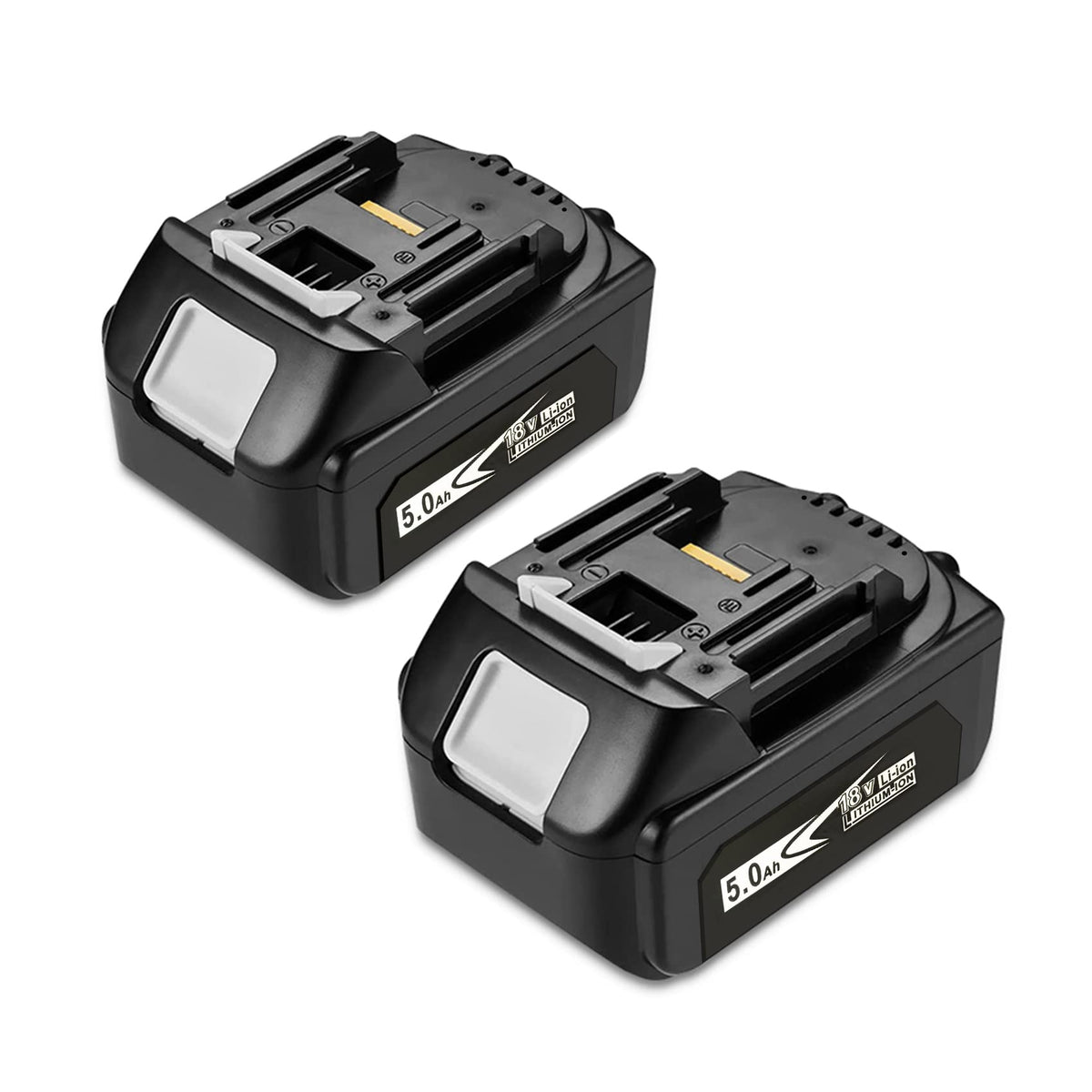 Bdreer 2-pack 5.0Ah 18V battery assembly for extended cordless tool runtime