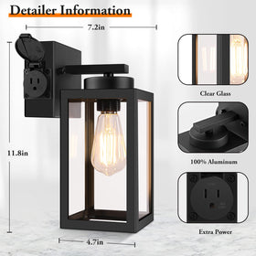 BDROFN E26 socket support up to 60W, easy bulb replacement