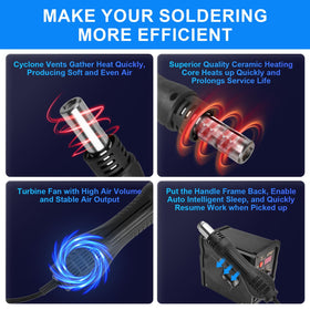 Beaiguna hot air nozzles collection, adaptable rework attachments.