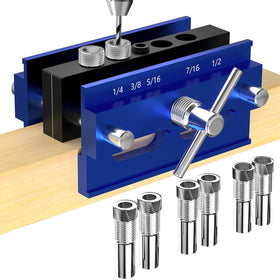Beaiguna self-centering dowel jig kit assembly view for precise joins.