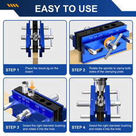 Beaiguna dowel jig kit provides precise drill guidance for clean holes.