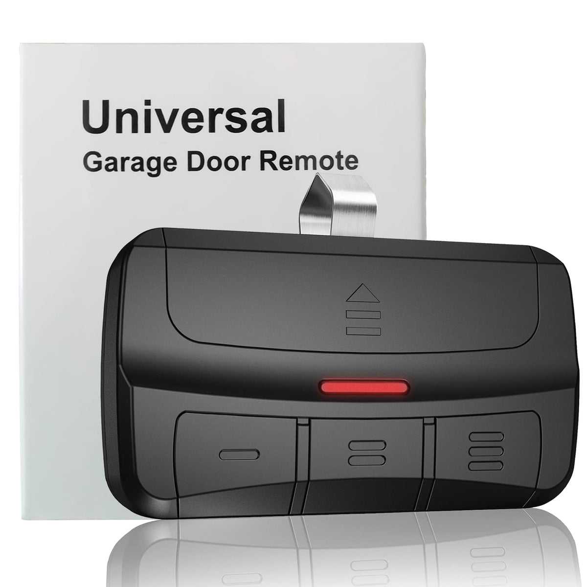 BeanKOneal universal garage door remote with 3 buttons for multi-door control.