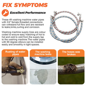Beaquicy braided stainless steel outer cover resists rust and leaks