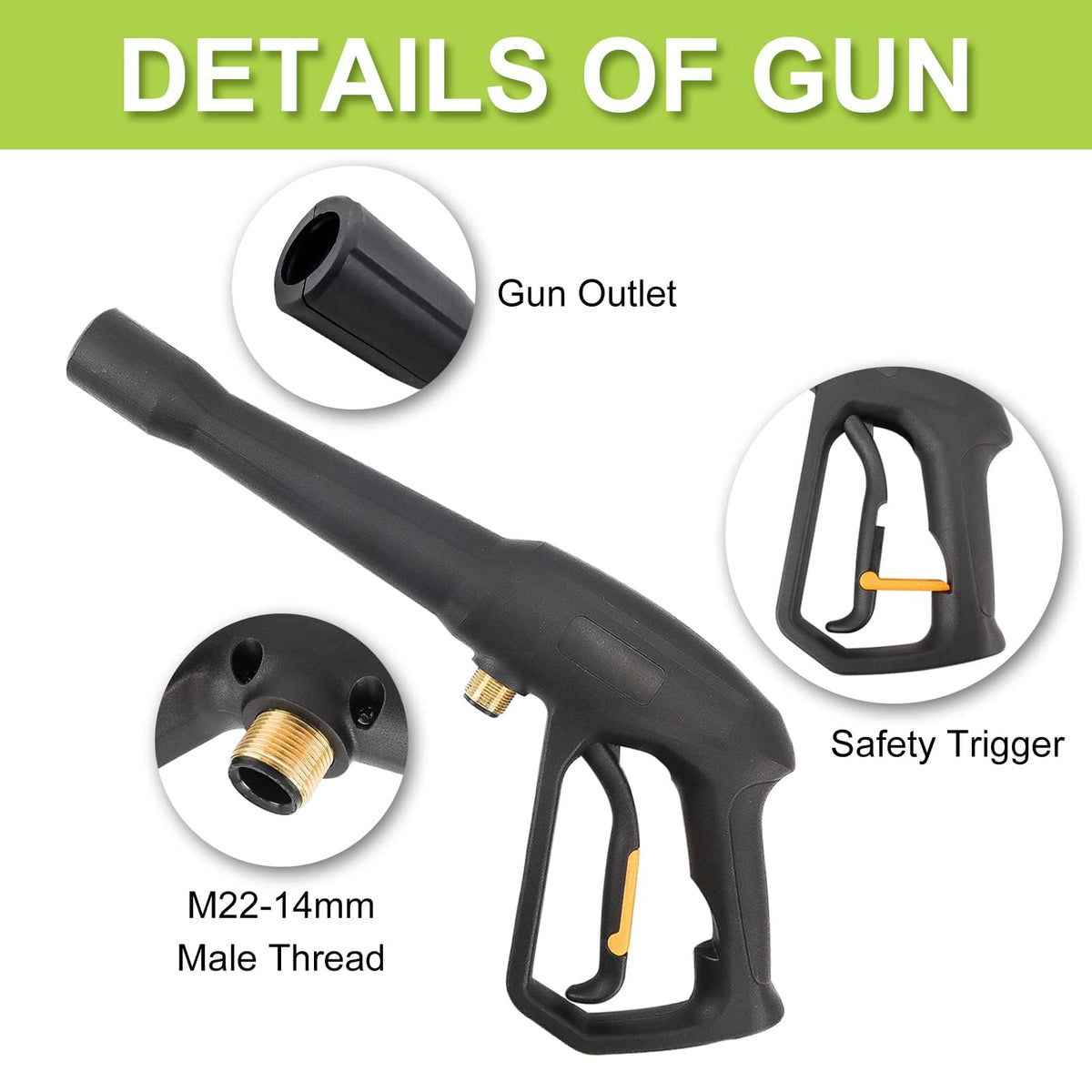 Bear Force extension wand 16-inch extends reach for high cleaning tasks.