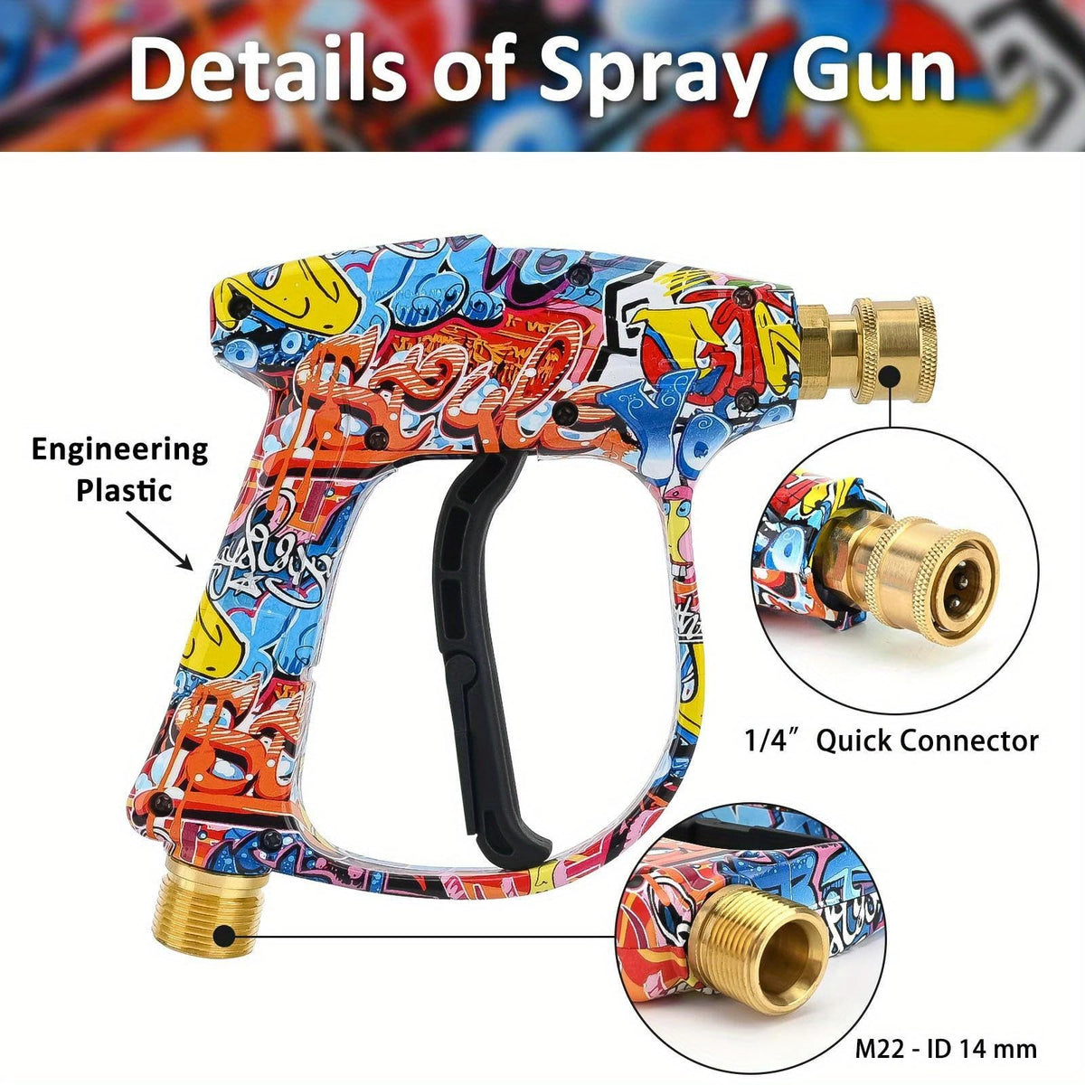 Bear Force foam cannon with 1.25mm nozzle creates thick, even foam