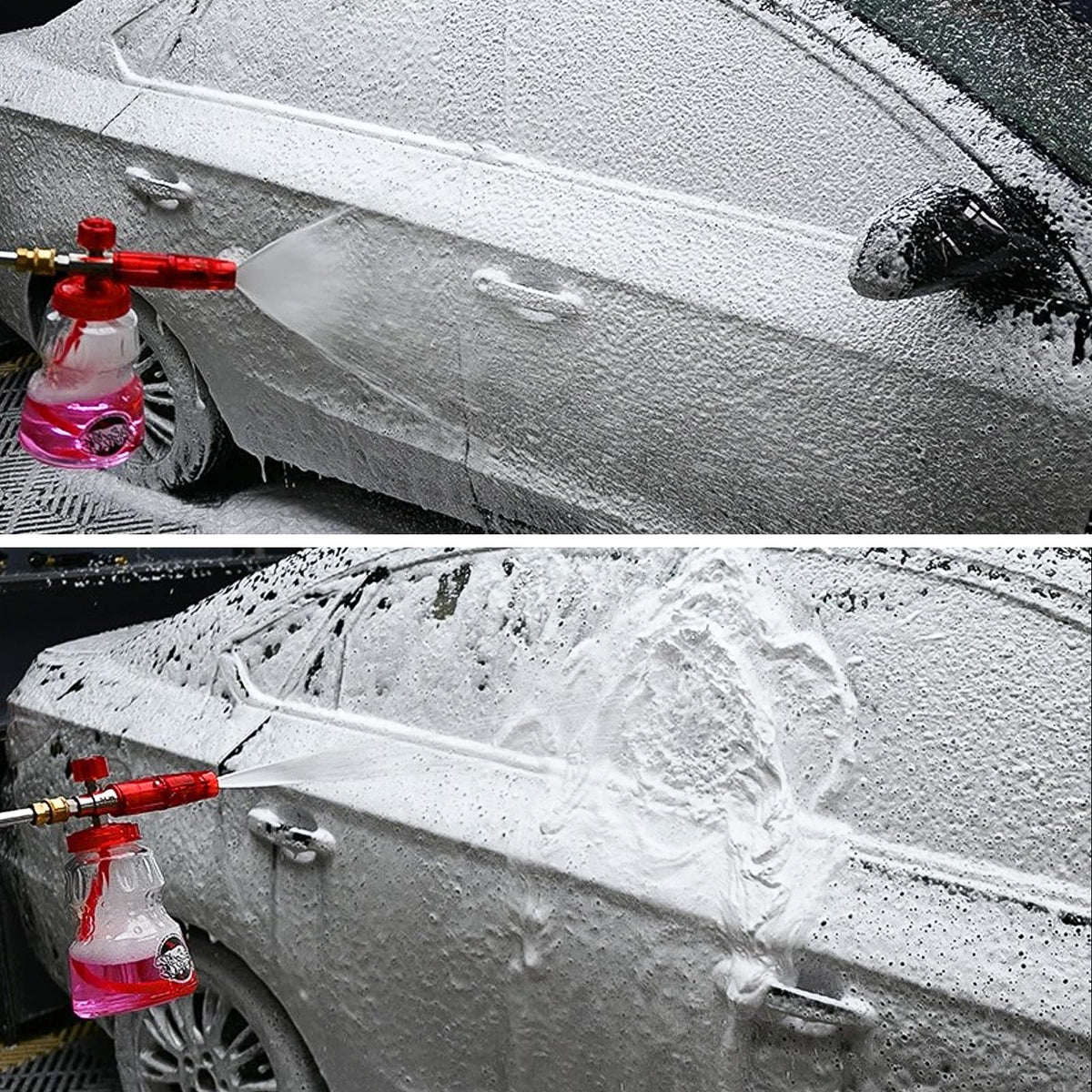 Bear Force foam cannon components designed for long-lasting foam production