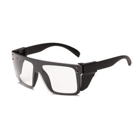 BEASVFE ANSI Z87 safety glasses with matte black frame for reliable protection