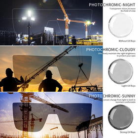 BEASVFE Polycarbonate frame provides lightweight, impact-resistant durability.
