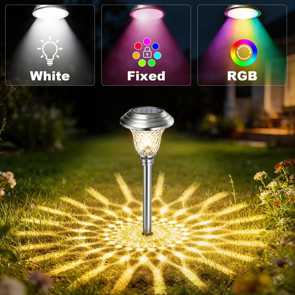 Beau Jardin auto sensor powers dusk-to-dawn lighting automatically