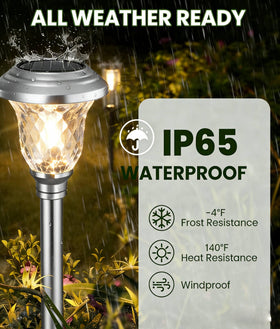 Beau Jardin diamond glass shade provides durable, fog-resistant illumination