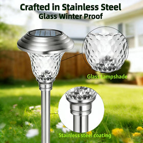 Beau Jardin stainless steel lamp head is weatherproof and sturdy