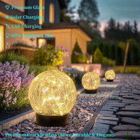 Beautyard IP65 waterproof globe light withstands wind, rain, and snow.