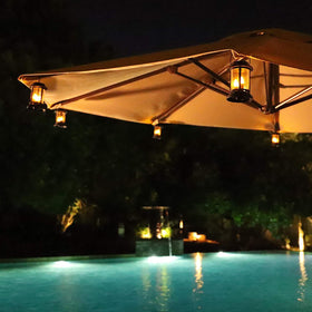 Beautyard solar charging in direct sunlight powers automatic dusk-to-dawn illumination.