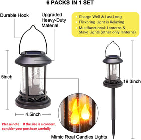 Beautyard solar-powered lights turn on at dusk, delivering warm, flickering candle ambience.