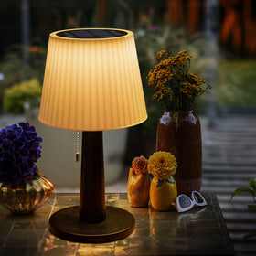 Beautyard solar table lamp outdoor garden lights for warm evening ambience
