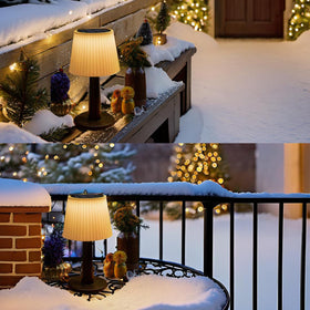 Beautyard solar table lamp pull chain adds quick brightness control