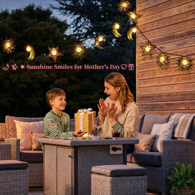 Beautyard warm white LED outdoor lights ideal for cozy patio ambience