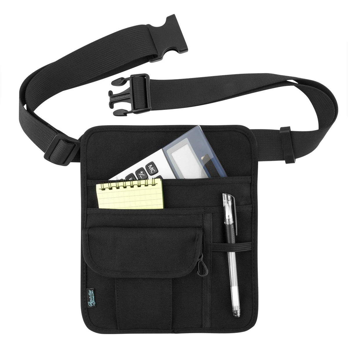 Beautyflier waist bag with front pockets for quick access to essentials.