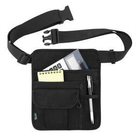 Beautyflier waist bag with front pockets for quick access to essentials.