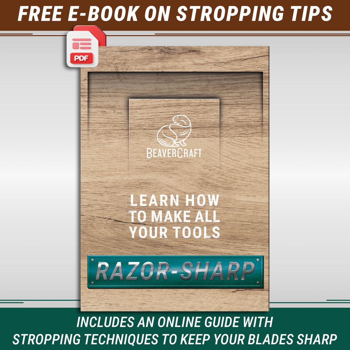 BeaverCraft 14-inch strop kit equips you to start honing today.