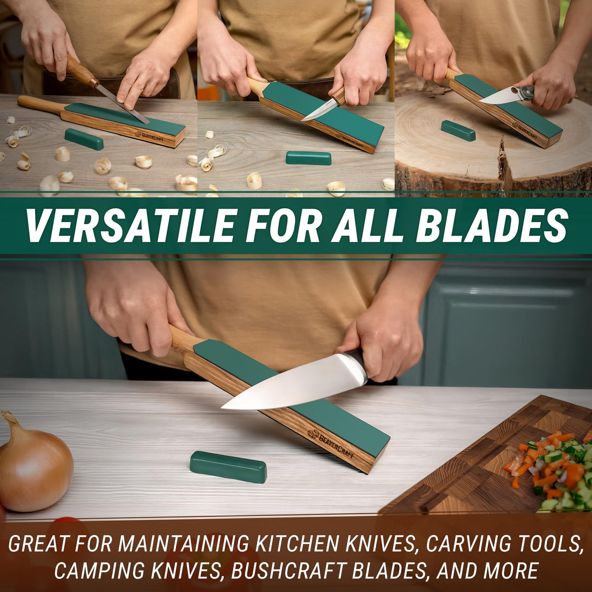 BeaverCraft ashwood handle provides comfortable sharpening strokes during sessions.