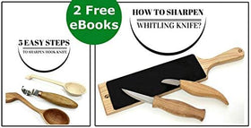 BeaverCraft bent gouge handles soft and hard woods