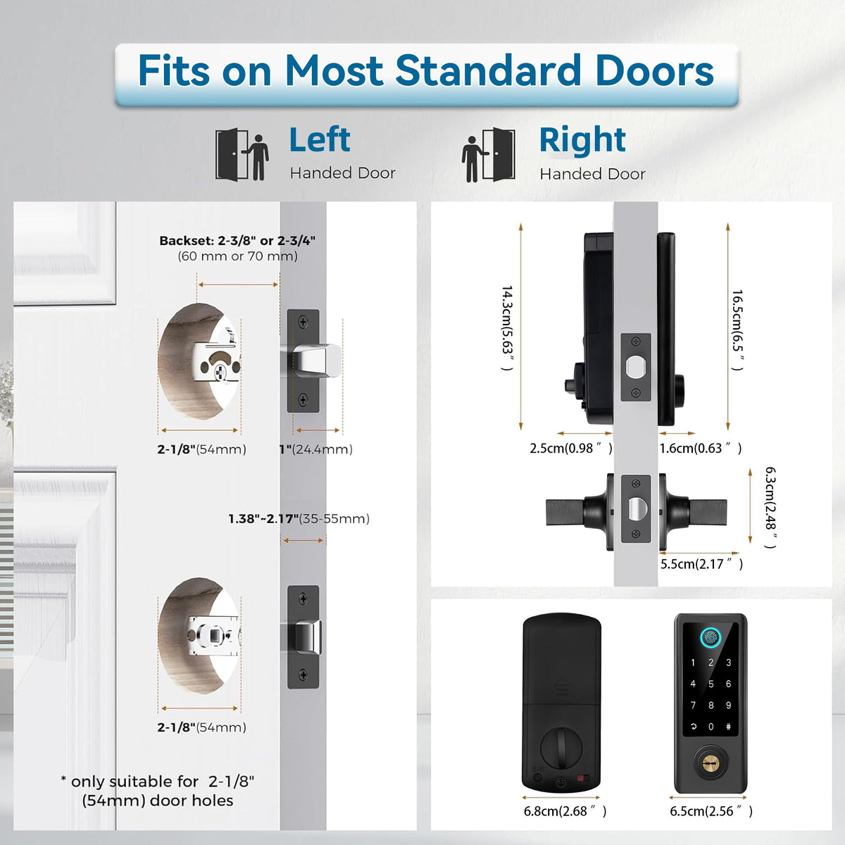 BEBASIA privacy mode enhances security during entry.