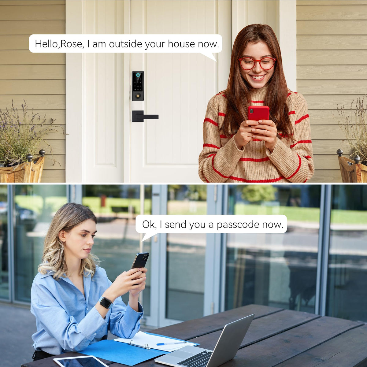 BEBASIA real-time access logs help monitor who enters the home.