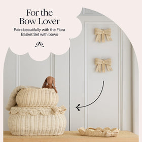Rowie bow wall decor in entryway offers charm and utility