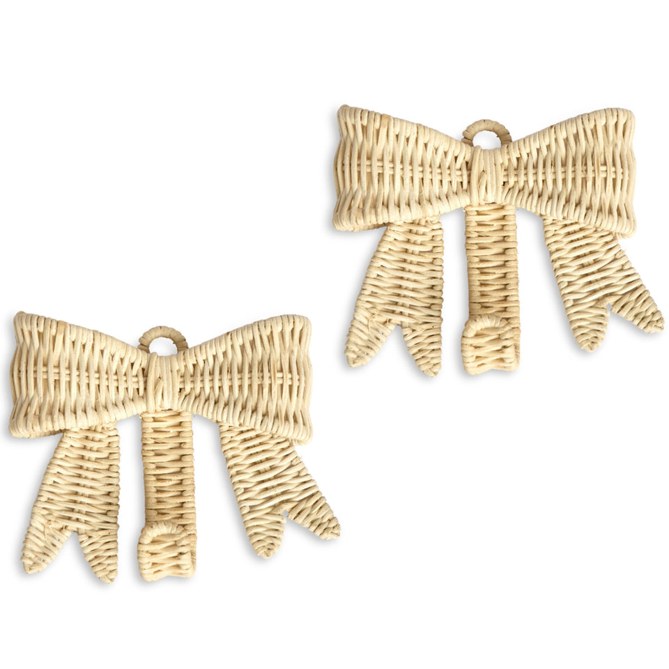 BEBE BASK Rowie bow wall hook set two adds nursery storage and charm