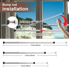 BeBecome sliding-bar-no-drill-install demonstrates tool-free setup for quick security.