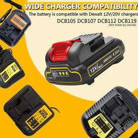 Bebenrama battery powering a drill on a job site.