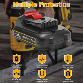 Bebenrama 4.0Ah Li-ion battery pack ready for use in tools.