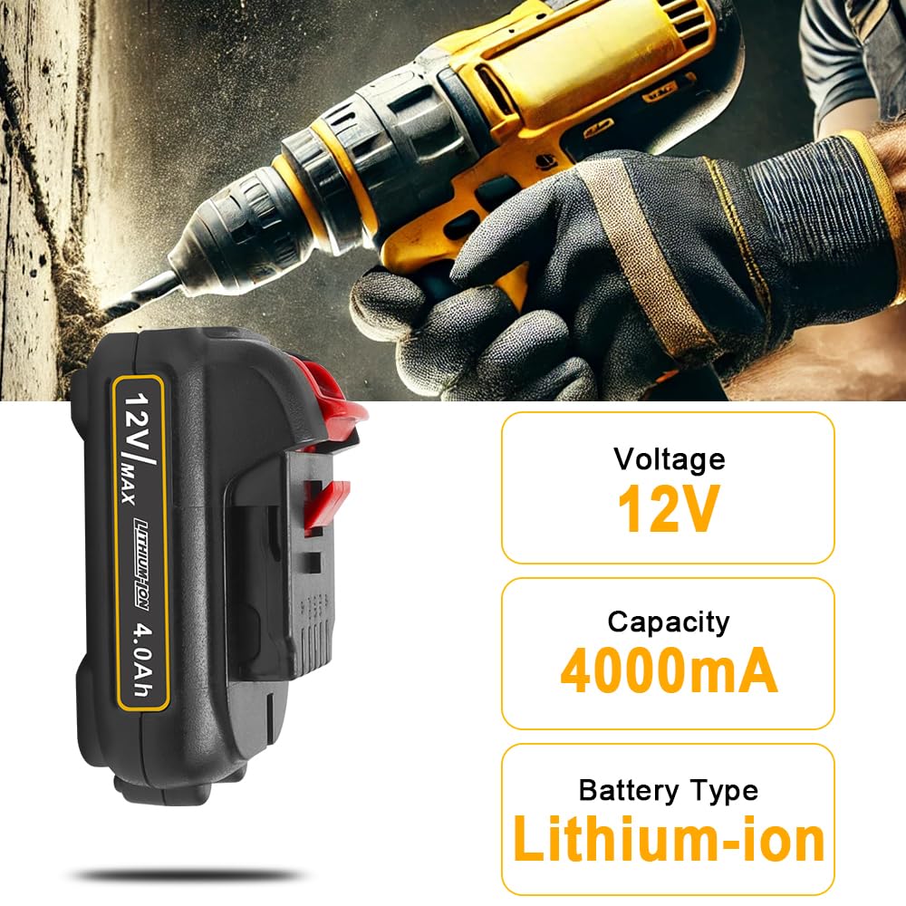 Bebenrama rugged casing on a 4.0Ah battery protecting against drops.