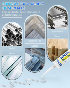 BEBOBLY clear silicone sealant suitable for RV exterior use and joints