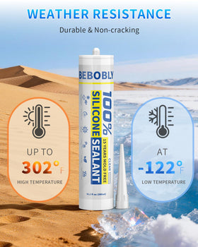 BEBOBLY fast-drying sealant cures in about 24 hours for long-lasting results