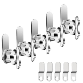 BEBOBLY five-eighth-inch cam lock front view, durable metal construction for secure RV cabinets.