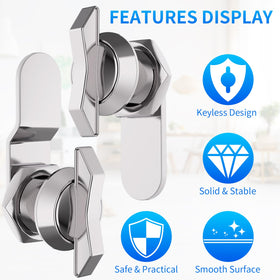 BEBOBLY zinc alloy housing close-up with chrome finish and anti-oxidation treatment.