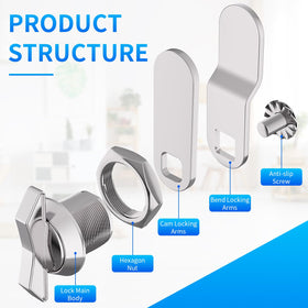 BEBOBLY cam lock packaging illustrating a five-piece replacement kit.