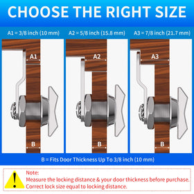 BEBOBLY cam lock side view showing compact profile for tight spaces.